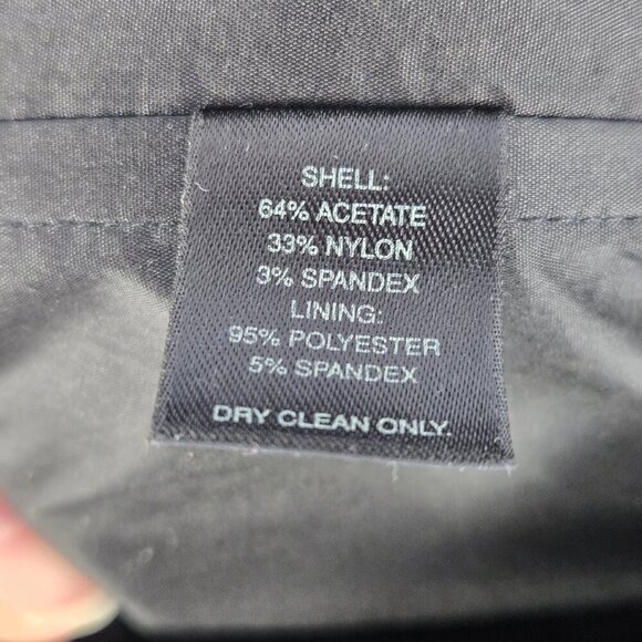 White House Black Market Size 2 Black Cocktail Dress Ruffle Sweetheart Neck - Picture 12 of 14